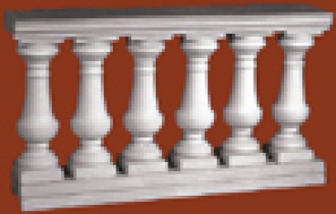 Balustradengeländer 60cm hoch Weissbeton